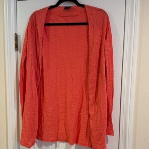 Sz S Coral open Front Cardigan